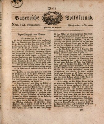 Der bayerische Volksfreund Samstag 25. Oktober 1828