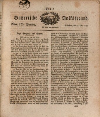 Der bayerische Volksfreund Dienstag 28. Oktober 1828