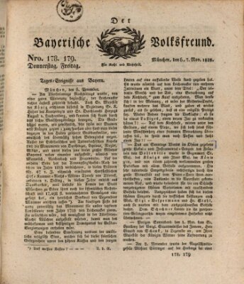 Der bayerische Volksfreund Donnerstag 6. November 1828