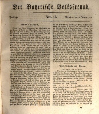 Der bayerische Volksfreund Freitag 30. Januar 1829