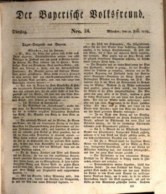 Der bayerische Volksfreund Dienstag 10. Februar 1829