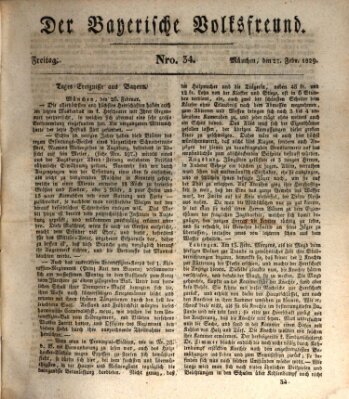 Der bayerische Volksfreund Freitag 27. Februar 1829