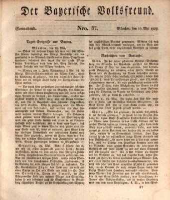 Der bayerische Volksfreund Samstag 30. Mai 1829