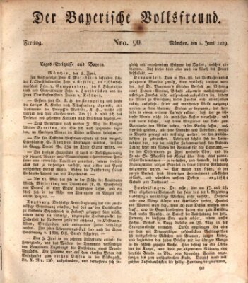 Der bayerische Volksfreund Freitag 5. Juni 1829