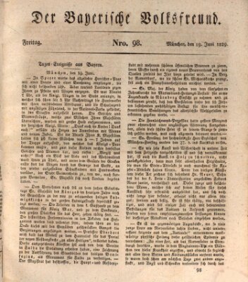 Der bayerische Volksfreund Freitag 19. Juni 1829