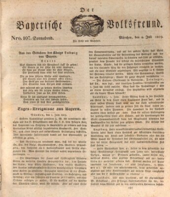 Der bayerische Volksfreund Samstag 4. Juli 1829