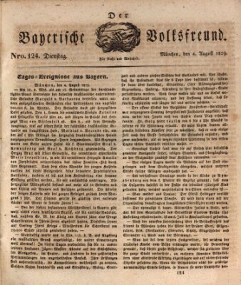 Der bayerische Volksfreund Dienstag 4. August 1829