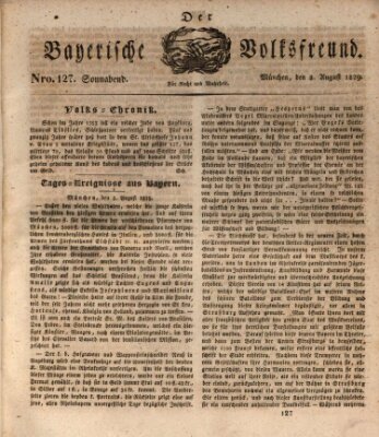 Der bayerische Volksfreund Samstag 8. August 1829