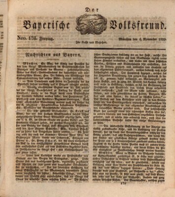 Der bayerische Volksfreund Freitag 6. November 1829