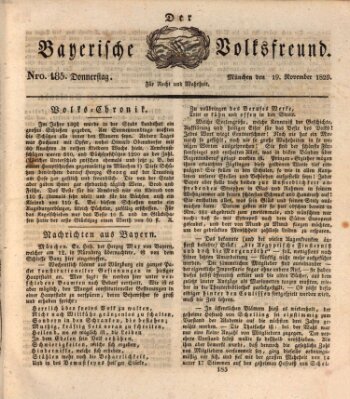 Der bayerische Volksfreund Donnerstag 19. November 1829