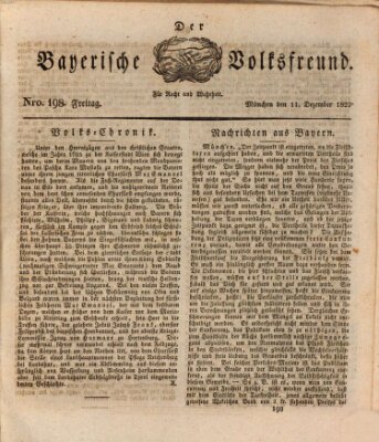 Der bayerische Volksfreund Freitag 11. Dezember 1829