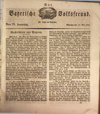 Der bayerische Volksfreund Donnerstag 13. Mai 1830