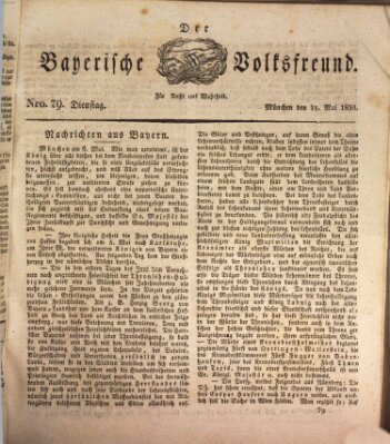 Der bayerische Volksfreund Dienstag 18. Mai 1830