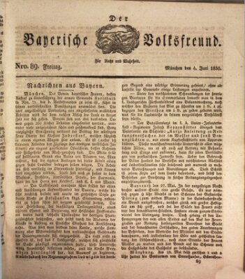 Der bayerische Volksfreund Freitag 4. Juni 1830