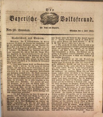 Der bayerische Volksfreund Samstag 5. Juni 1830