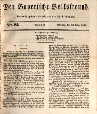 Der bayerische Volksfreund Montag 28. Mai 1832