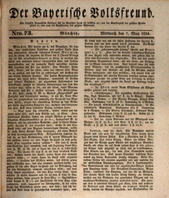 Der bayerische Volksfreund Mittwoch 7. Mai 1834