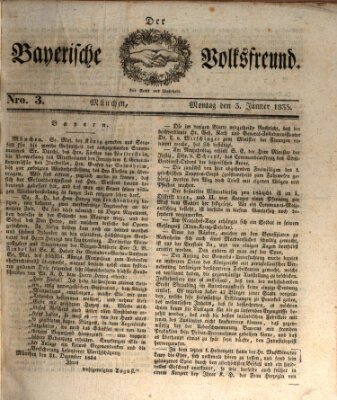 Der bayerische Volksfreund Montag 5. Januar 1835