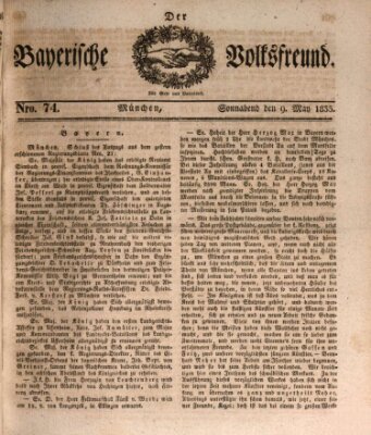 Der bayerische Volksfreund Samstag 9. Mai 1835