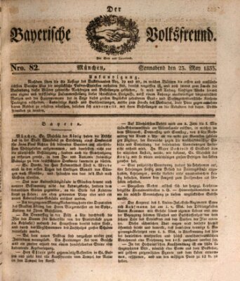 Der bayerische Volksfreund Samstag 23. Mai 1835