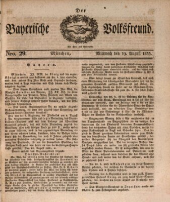 Der bayerische Volksfreund Mittwoch 19. August 1835