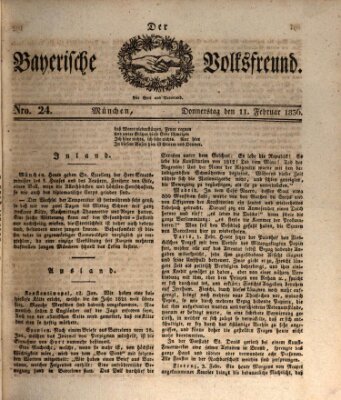 Der bayerische Volksfreund Donnerstag 11. Februar 1836