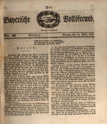 Der bayerische Volksfreund Montag 28. März 1836