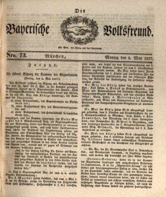 Der bayerische Volksfreund Montag 8. Mai 1837