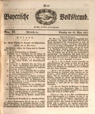 Der bayerische Volksfreund Dienstag 16. Mai 1837