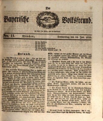 Der bayerische Volksfreund Donnerstag 18. Januar 1838