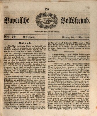 Der bayerische Volksfreund Montag 7. Mai 1838