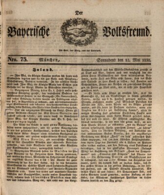 Der bayerische Volksfreund Samstag 12. Mai 1838