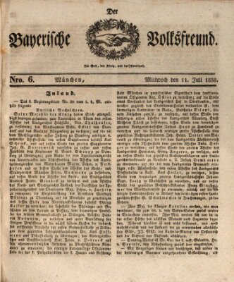 Der bayerische Volksfreund Mittwoch 11. Juli 1838