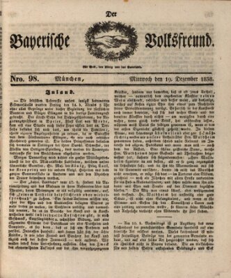 Der bayerische Volksfreund Mittwoch 19. Dezember 1838