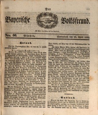 Der bayerische Volksfreund Freitag 26. April 1839