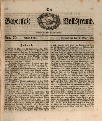 Der bayerische Volksfreund Samstag 4. Mai 1839