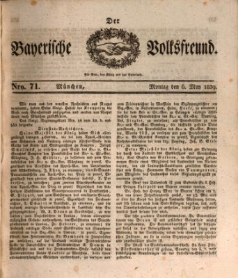 Der bayerische Volksfreund Montag 6. Mai 1839