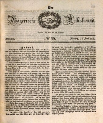 Der bayerische Volksfreund Montag 24. Juni 1839