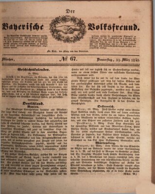 Der bayerische Volksfreund Donnerstag 19. März 1840