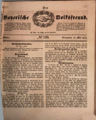 Der bayerische Volksfreund Samstag 30. Mai 1840