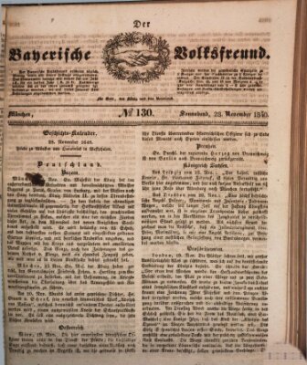 Der bayerische Volksfreund Samstag 28. November 1840