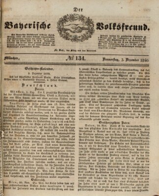 Der bayerische Volksfreund Donnerstag 3. Dezember 1840