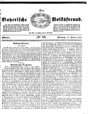 Der bayerische Volksfreund Mittwoch 13. Januar 1841