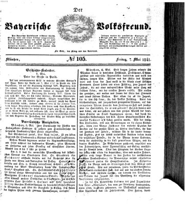 Der bayerische Volksfreund Freitag 7. Mai 1841