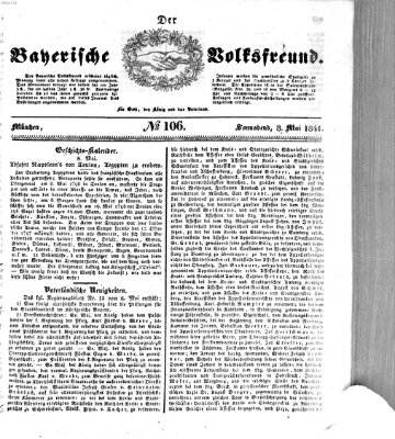 Der bayerische Volksfreund Samstag 8. Mai 1841