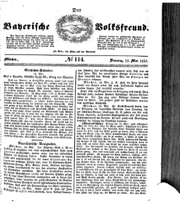 Der bayerische Volksfreund Dienstag 18. Mai 1841