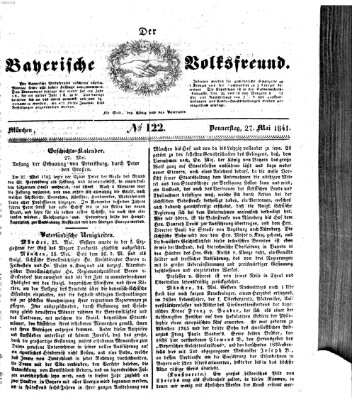 Der bayerische Volksfreund Donnerstag 27. Mai 1841