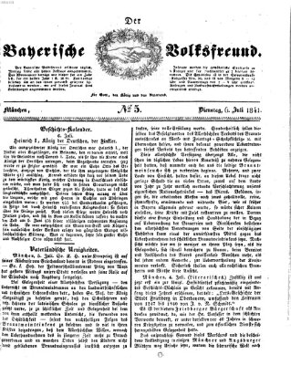 Der bayerische Volksfreund Dienstag 6. Juli 1841