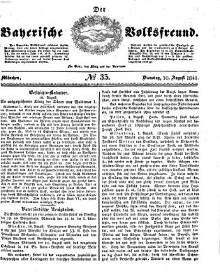 Der bayerische Volksfreund Dienstag 10. August 1841