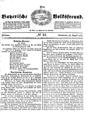 Der bayerische Volksfreund Samstag 28. August 1841